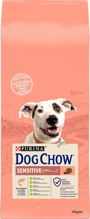 Purina DOG CHOW Sensitive With Salmon su lašiša 14kg (Senior, 1 Stk., 14000 g)