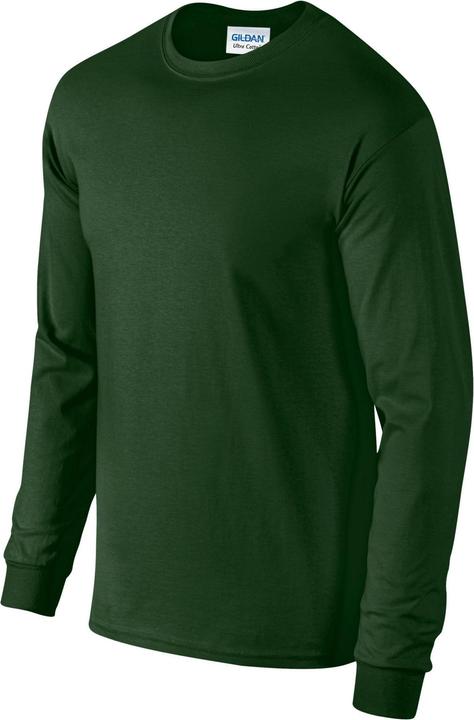 Actual product image Gildan Unisex Adult Ultra Plain Cotton Long-Sleeved T-Shirt (M)
