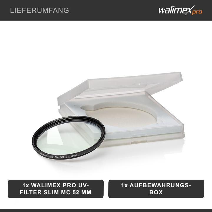 Actual product image Walimex pro per UV filter slim MC 52mm (52 mm, UV filter, 52 mm)