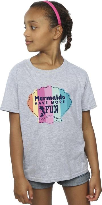 Actual product image Disney Girls The Little Mermaid Fun Cotton T-Shirt (104)