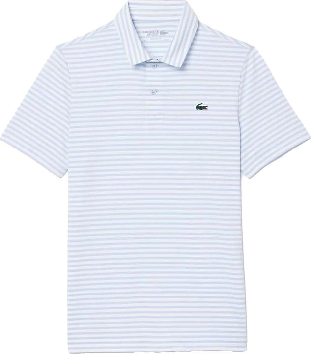 Actual product image Lacoste Mens Ultra Dry Striped UV Protection Polo Shirt (S)
