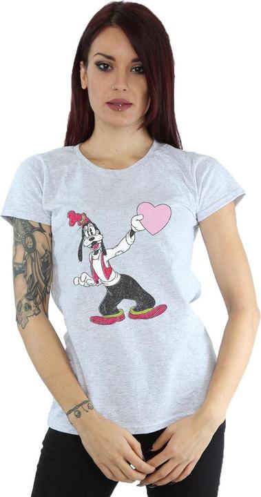 Immagine prodotto Disney Goofy Love Heart Maglietta Donna (M)
