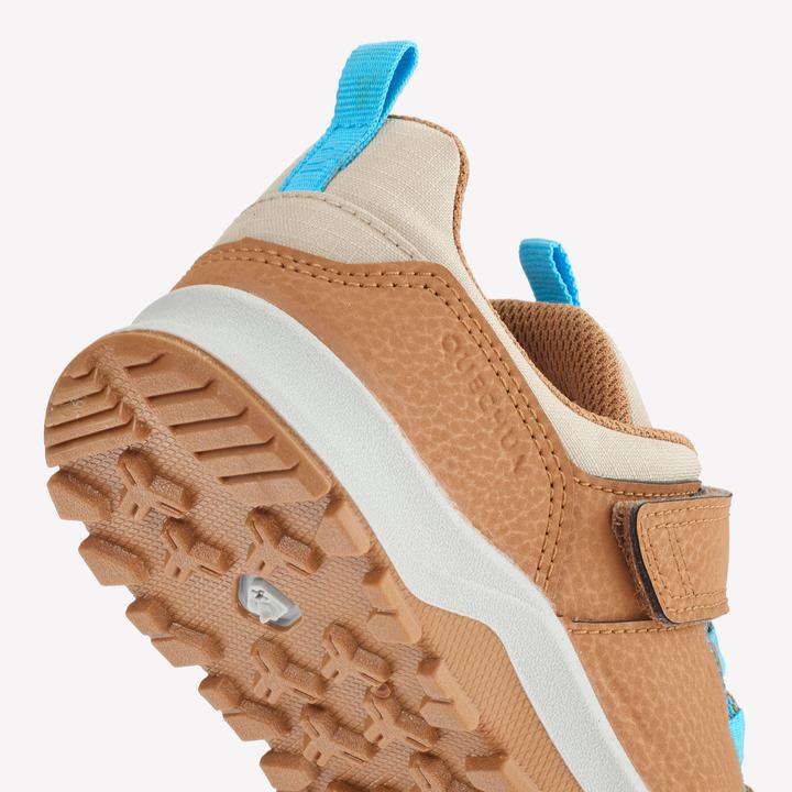 Produktbild Quechua Wanderschuhe Kinder Gr. 28–34 niedrig Klettverschluss Wandern - NH500 braun/blau (32)