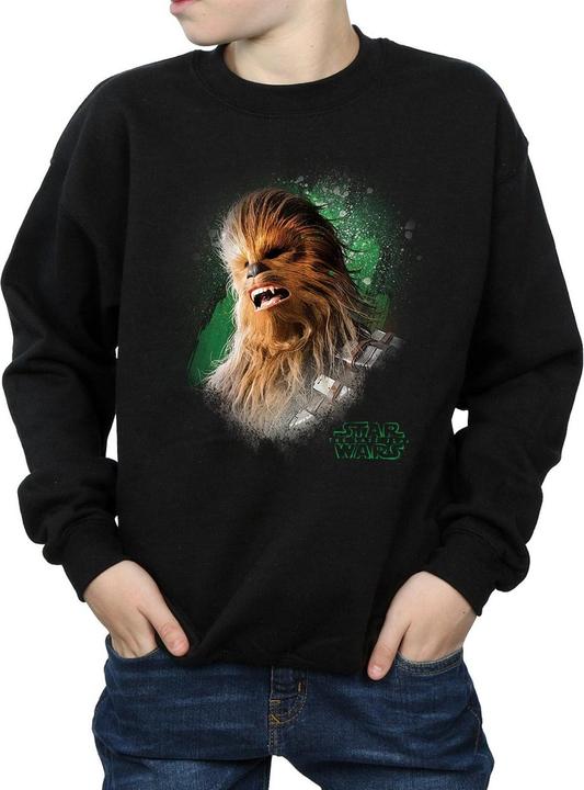 Actual product image Star Wars Boys The Last Jedi Chewbacca Brushed Sweatshirt (140, 146)