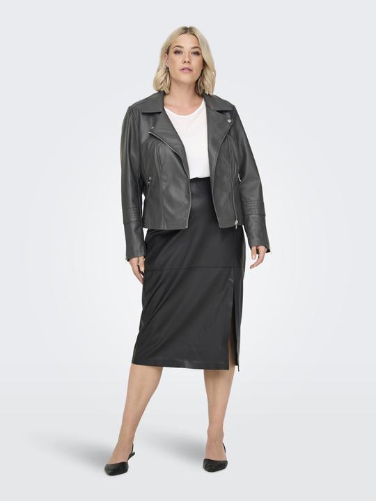 Produktbild Only Curvy Biker Kunstlederjacke Bikerjacke in Lederoptik (46)