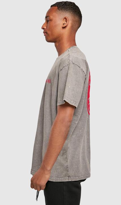 Actual product image FC Bayern München Mia San Mia Red Acid Washed Heavy Oversize Tee - 111611 (XS)