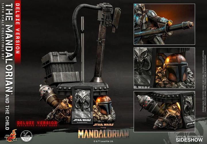 Actual product image Hot Toys Star Wars - The Mandalorian "The Mandalorian & The Child" Deluxe 1/4 Action Figures
