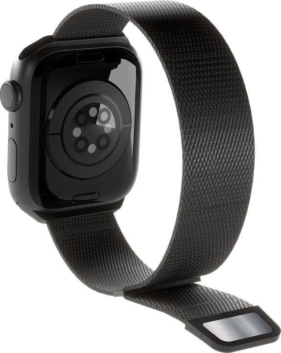 Produktbild Puro Milanese Magnetic Band - Pasek ze stali nierdzewnej do Apple Watch 42/44/45/49 mm (czarny) (42 mm, 44 mm, 45 mm, 49 mm, Stainless Steel, Apple Watch Series 1, Apple Watch Series 2, Apple Watch Series 3, Apple Watch Series 4, Apple Watch Series 5, Apple Watch Series 6, Apple Watch Series 7, Apple Watch Series 8, Apple Watch Series 9, Apple Watch SE, Apple Watch Ultra, Apple Watch Ultra 2)