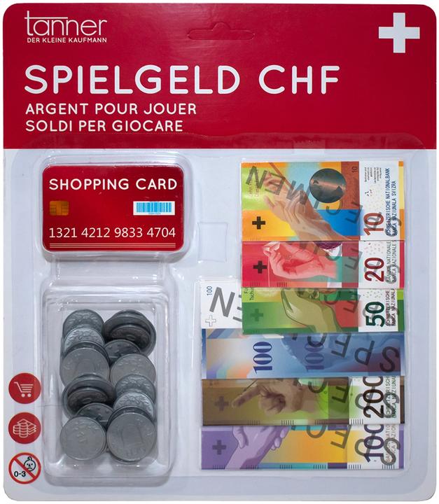Actual product image Tanner CHF Play money