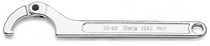 Produktbild BETA KLUCZ HAKOWY Z PAZUREM PRZEGUBOWY 35-50mm (45 mm, 50 mm, 41 mm, 43 mm, 44 mm, 42 mm, 35 mm, 46 mm, 37 mm, 39 mm, 48 mm, 38 mm, 49 mm, 40 mm, 47 mm, 36 mm)