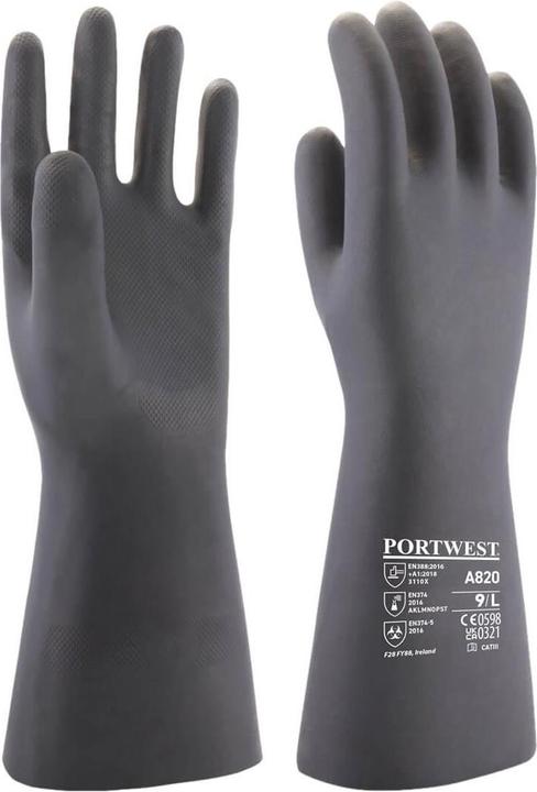 Immagine prodotto Portwest Guanto chimico unisex per adulti A820 in neoprene (L)