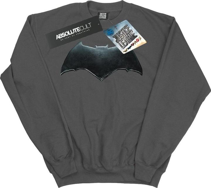 Actual product image Mens Justice League Movie Batman Emblem Sweatshirt (XL)
