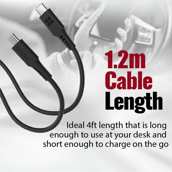 Immagine prodotto ProMate Cavo USB-C PowerLink-CC120 nero (1.20 m, USB 2.0)