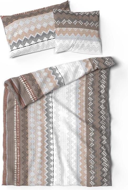 Image du produit Lotus Bettwaren Literie Seersucker Egona beige (Taie d'oreiller, 65 x 100 cm)