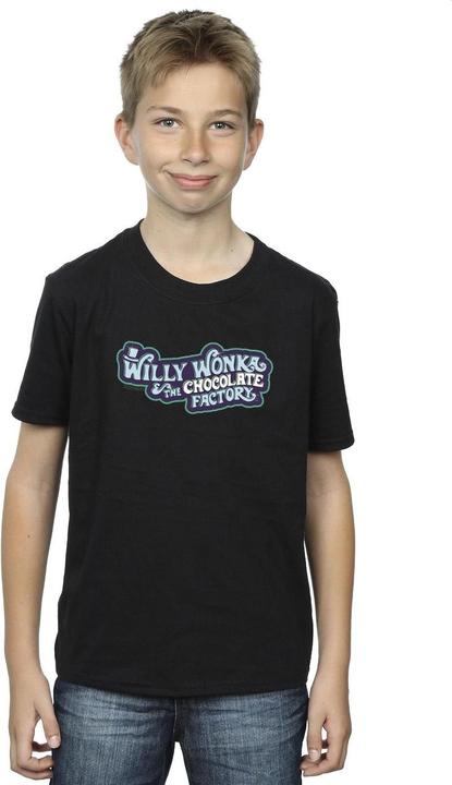 Immagine prodotto Willy Wonka & the Chocolate Factory Chocolate Factory Logo Maglietta Ragazzi (116)