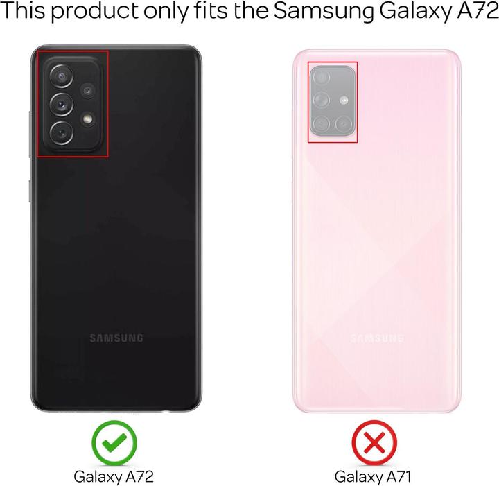 Immagine prodotto Nalia Custodia per cellulare in silicone ad anello (Samsung Galaxy A72)