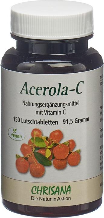 Produktbild Chrisana Acerola C Lutschtablette (150 Stück, Pastillen, 115 g)