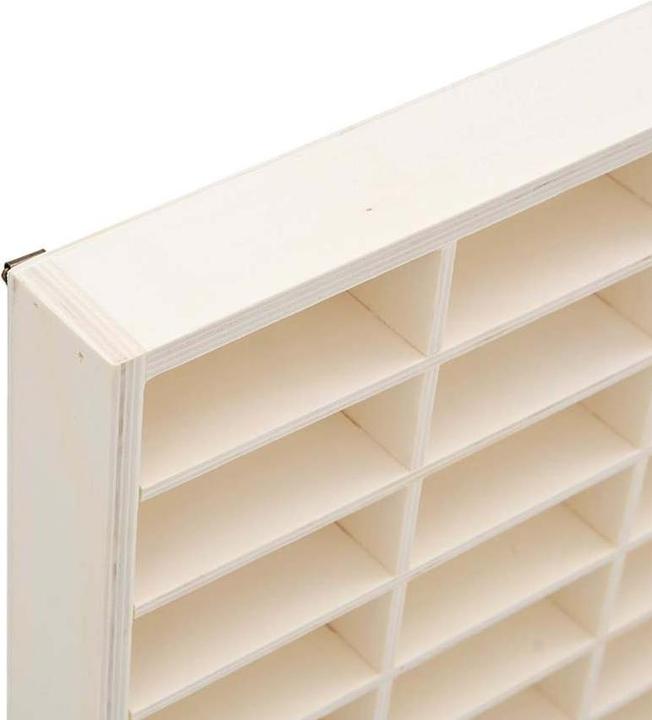 Produktbild VidaXL Wandvitrine Hängevitrine Sammlervitrine Sammlerkasten mit 90 Fächern