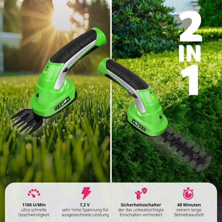 Actual product image tectake Hedge trimmer (Cordless hedgecutters)