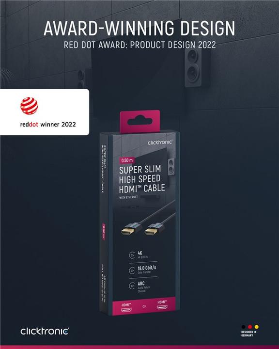 Actual product image clicktronic HDMI (Typ A) — HDMI (Typ A) (0.50 m, HDMI)
