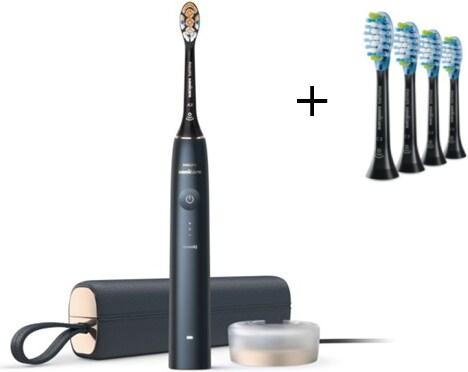 Philips Sonicare Prestige 9900 electric toothbrush & 4 brush heads