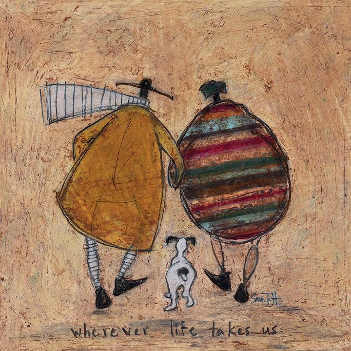 Immagine prodotto Sam Toft Poster Ovunque la vita ci porti (40 x 40 cm)