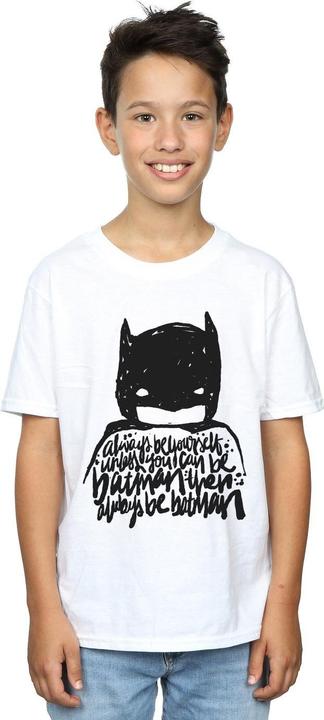 Actual product image Batman Boys Always Be Yourself Logo Cotton T-Shirt (116)