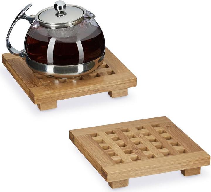 Produktbild Relaxdays Untersetzer Set (2 x, Pfannenuntersetzer)