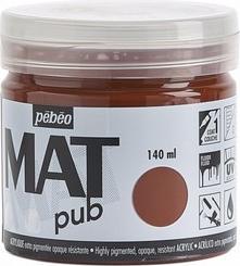 Actual product image Pebeo Acrylic Mat Pub (Siena burnt, 140 ml)
