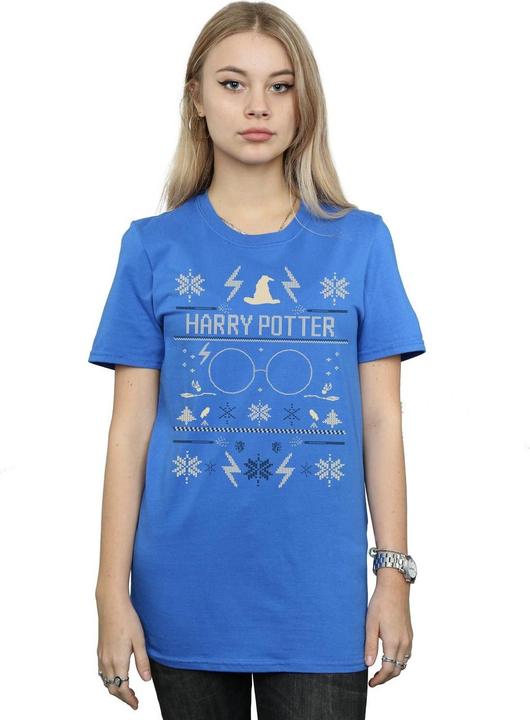 Immagine prodotto Christmas Pattern Maglietta Ampia Donna (L)