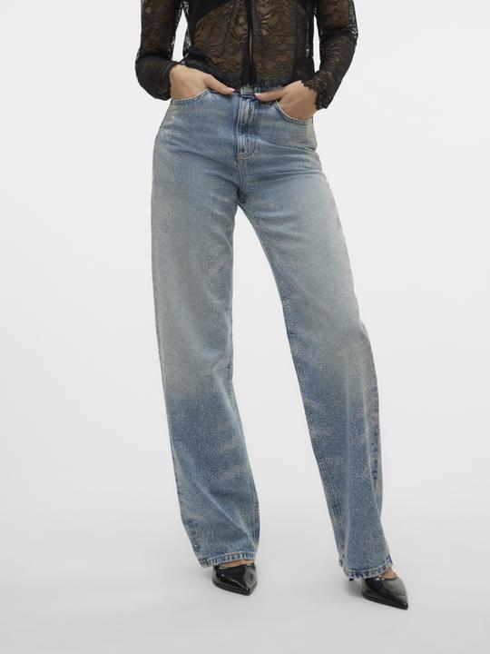 Immagine prodotto Vero Moda VMTESSA Hohe Taille Weiter Beinschnitt Jeans Weit geschnitten (W31/L32)