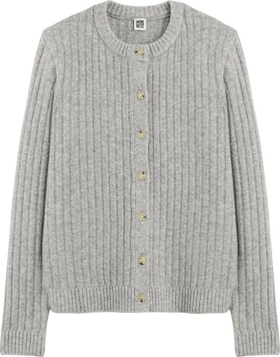 Image du produit La Redoute Collections Cardigan en maille côtelée (38)