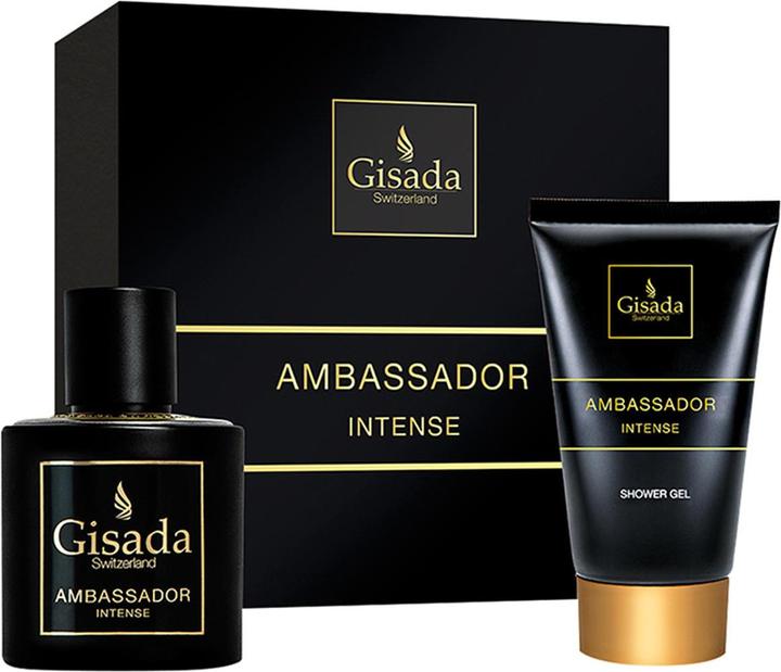 Immagine prodotto Gisada Ambassador Intense Gift Set Eau de Parfum 50ml & Shower Gel 100ml Fragranza maschile fresca e (Set profumo)