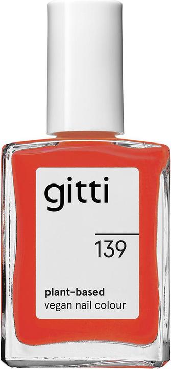 Gitti no. 139 Nail Polish Fiery Orange Red (Fiery Orange Red, Farblack)