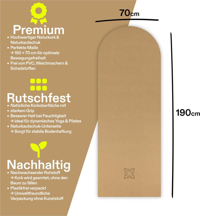 Produktbild Omnana CORKY Yogamatte (4 mm)