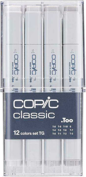 Image du produit Copic Marqueur graphique Classic gris Set "TG", 12 pièces (Gris, 12 x)