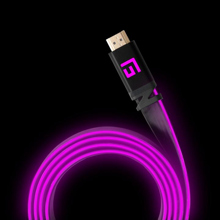Immagine prodotto Floating Grip Cavo HDMI ad alta velocità 8K/60Hz LED 1,5m rosa (1.50 m, HDMI)