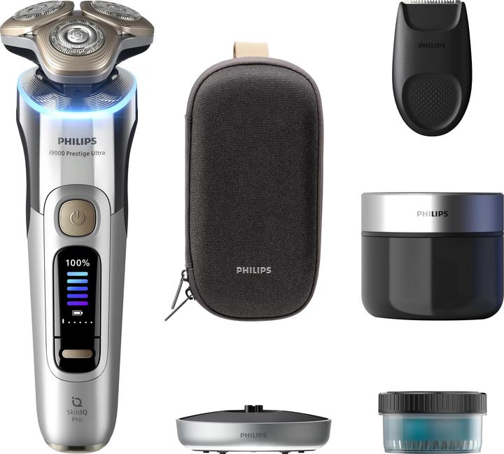 Philips i9000 Prestige Ultra XP9404/31 Elektrischer Nass- & Trockenrasierer mit SkinIQ Pro