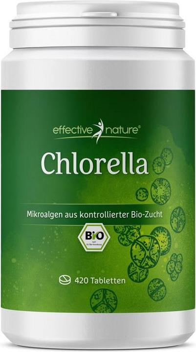 Produktbild Effective Nature Bio Chlorella hochdosiert (420 Stück, Tabletten, 210 g)