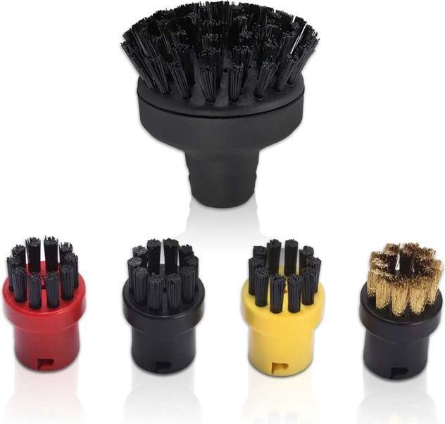 Hermex 5-tlg. Alternatives Bürsten-Set für Kärcher Dampfreiniger SC1/SC2/SC3/SC4/SC5/SC7