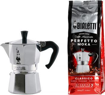 Produktbild Bialetti Bial Set MOKA 3 cups + 250g Perfetto Cl. | 0003544 (3 T.)