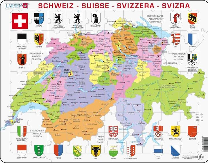 Actual product image Larsen Switzerland Political (70 pieces)