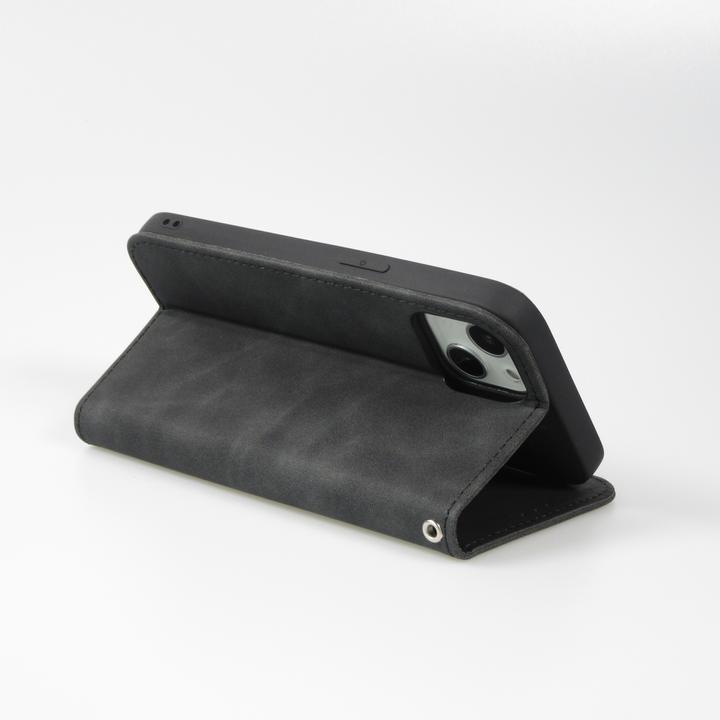 Actual product image PhoneLook Leather bag flip wallet vintage with magnetic closure and card holder (Apple iPhone 13)