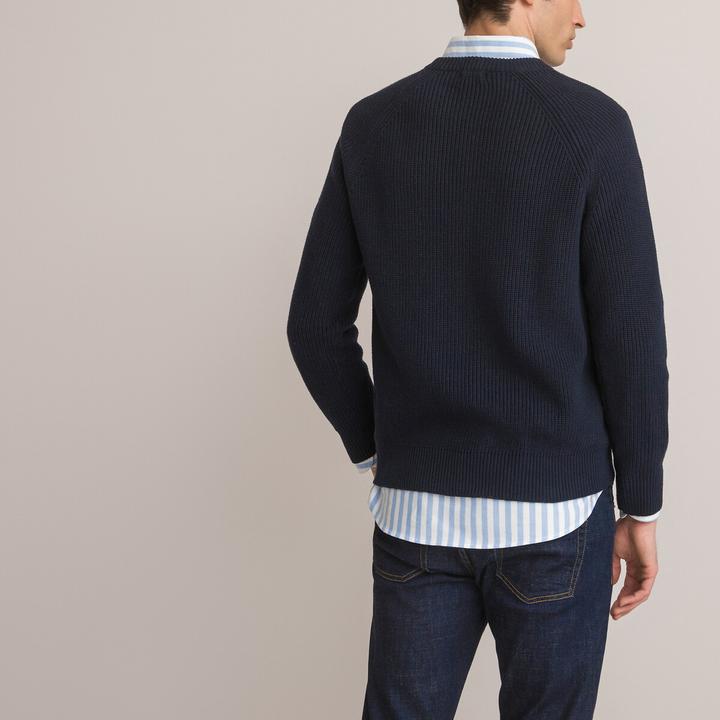 Produktbild La Redoute Collections Strickpullover mit Perlfangmuster (S)
