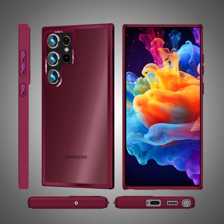 Produktbild Nalia Semi-Transparente Hybrid Hülle mit Schutzrahmen (Samsung Galaxy S24 Ultra)