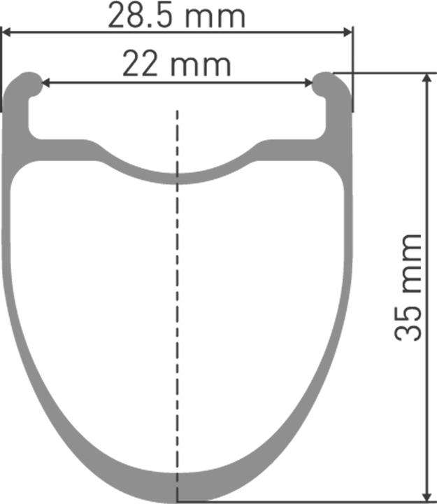 Actual product image DT Swiss ERC1400 Dicut DB 35 27.5/22 (Rear wheel, 27.5")