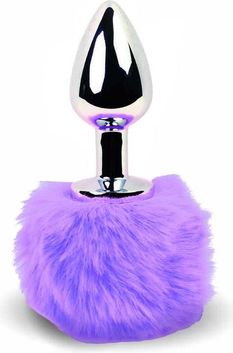 FeelzToys Bunny Tails Butt Plug Purple
