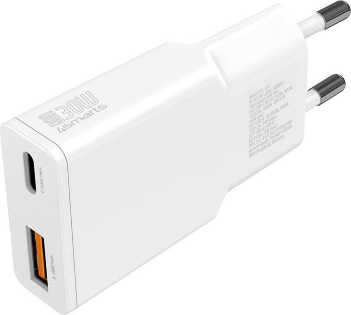 Actual product image 4smarts Power charger PDPlug Slim Duos 30W GaN 1C+1A (30 W)