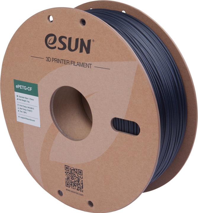 Actual product image eSUN ePETG-CF Carbon Blue Filament 1.75mm 1Kg (PETG, 1.75 mm, 1000 g, Blue)