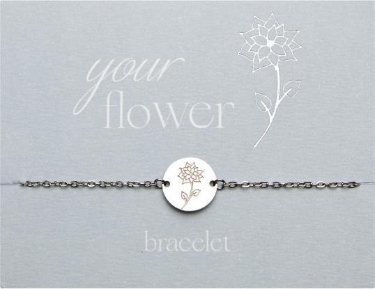 Produktbild HCA Armband - "Your Flower" - Edelstahl - Weihnachtsstern (Edelstahl)
